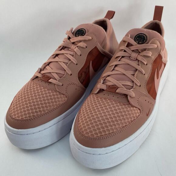 NIKE Court Vision ”Alta” Pink TxT Platform Sneakers Womens Size 11.5 - Picture 1 of 12